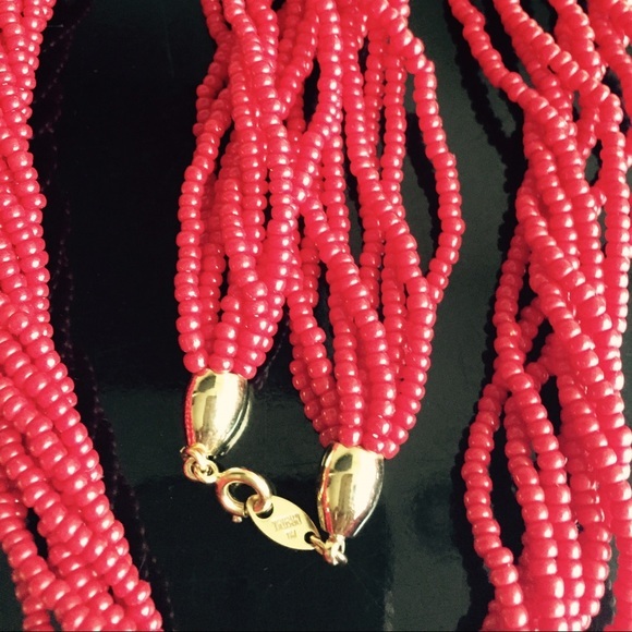 Red 5Strands Red Beads Necklace - Picture 4 of 7